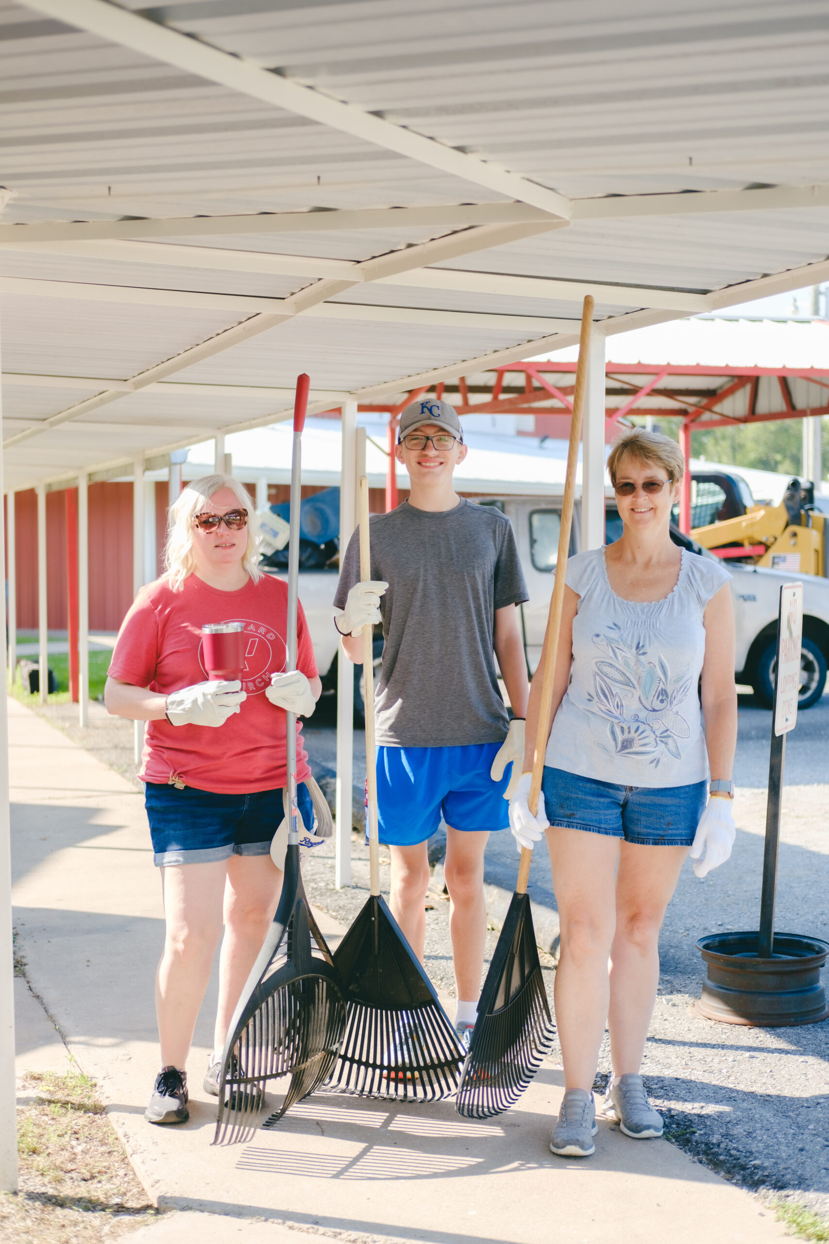 Outreach and compassion team participating in a volunteer event.